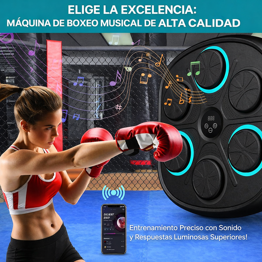 Máquina de Boxeo Musical 3.0 + Guantes | Tobillera y Masajeador de Pies GRATIS