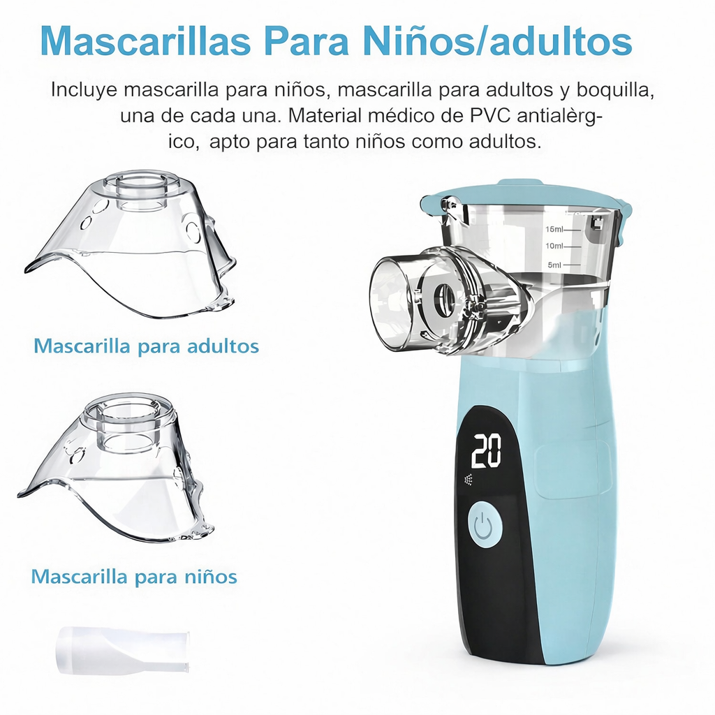 Nebulizador Portátil -Respira Mejor Donde Estés – Alivio Rápido y Silencioso💨