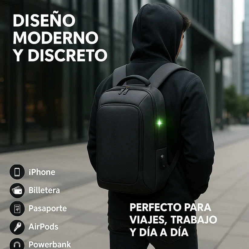 Bolso cruzado antirrobo negro