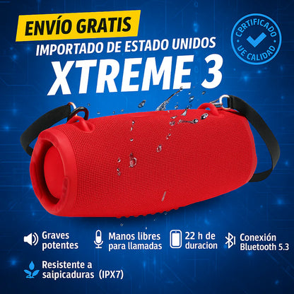 XTREME BOOM 3 — “Sonido que Te Sigue a Todas Partes” 🔊✨
