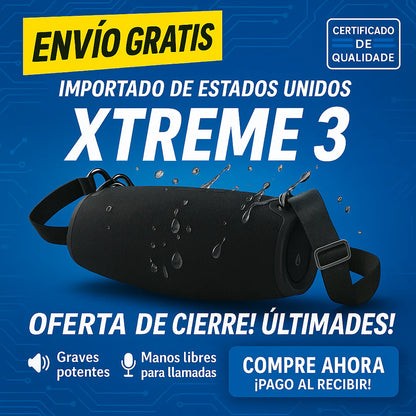 XTREME BOOM 3 — “Sonido que Te Sigue a Todas Partes” 🔊✨